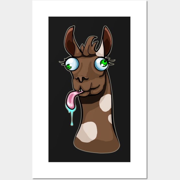 Goofy Llama Wall Art by ChePanArt